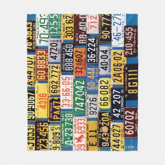 LicentieBorden van H. Wilson Smith Fleece Deken (Voorkant)