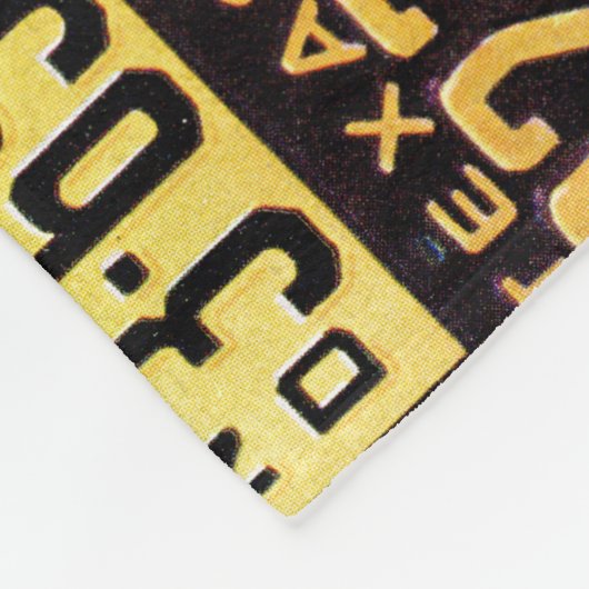 LicentieBorden van H. Wilson Smith Fleece Deken (Hoek)