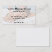 Licentiegerelateerde Massage Therapist Business Pr Visitekaartje (Voorkant / Achterkant)