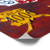 Licentiekaart Bord van de USA 2011 Edition 3 Poste Poster (Hoek)