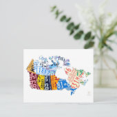 Licentiekaart voor het Bord Canada op wit Briefkaa Briefkaart (Staand voorkant)