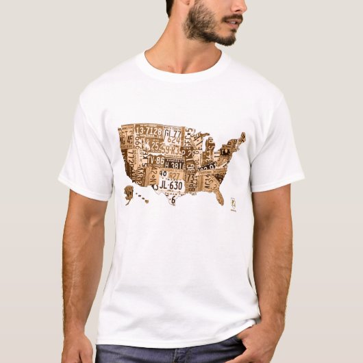 Licentiekaart voor het Bord van de Amerikaanse Sep T-shirt (Voorkant)