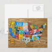 Licentiekaart voor het Bord van de Verenigde State Briefkaart (Voorkant / Achterkant)