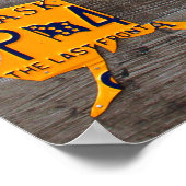 Licentiekaart voor het Bord van de Verenigde State Poster (Hoek)