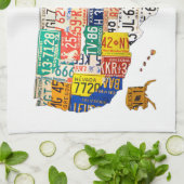 Licentiekaart voor het Bord van de Verenigde State Theedoek (Gevouwen)