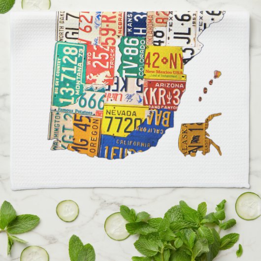 Licentiekaart voor het Bord van de Verenigde State Theedoek (Gevouwen)