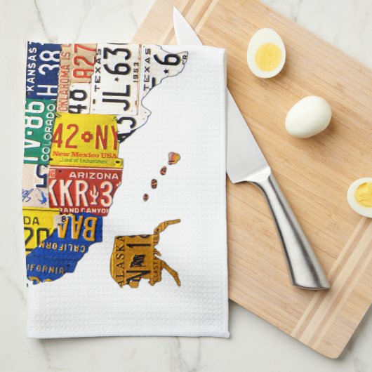 Licentiekaart voor het Bord van de Verenigde State Theedoek (Quarter Fold)