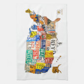 Licentiekaart voor het Bord van de Verenigde State Theedoek (Verticaal)