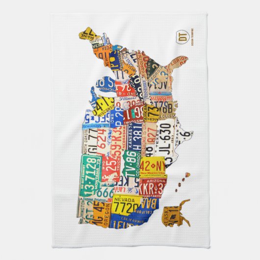 Licentiekaart voor het Bord van de Verenigde State Theedoek (Verticaal)