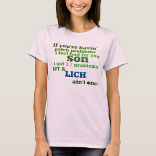 Lich is niet één t-shirt