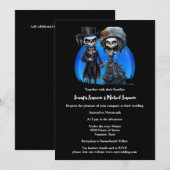 Lichaam bruid bruidegom dag dood zwart blauw skele kaart (Voorkant / Achterkant)