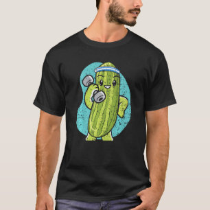 Lichaam-builder Komkommer Groente Plant Vegetariër T-shirt
