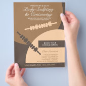 Lichaam contouren lichaamsculptuur Massage Flyer (Hand)