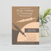 Lichaam contouring Lichaam vormende massage flyers Kaart (Staand voorkant)