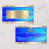 Lichaam die de Code van het KUUROORD Logo Royal Bl Visitekaartje (Voorkant / Achterkant)