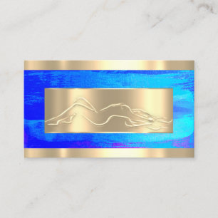 Lichaam die de Code van het KUUROORD Logo Royal Bl Visitekaartje