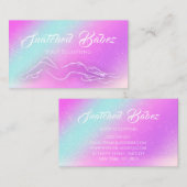 Lichaam die de Holografische Douane van het Massag Visitekaartje (Voorkant / Achterkant)