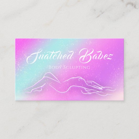 Lichaam die de Holografische Douane van het Massag Visitekaartje (Voorkant)