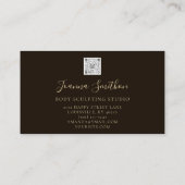 Lichaam die QR-code berekent Zwarte Aangepaste Mod Visitekaartje (Achterkant)