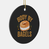 Lichaam door Bagels Grappige Joodse Chanoeka Donut Keramisch Ornament (Rechts)