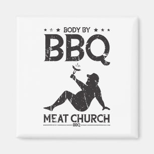 Lichaam door BBQ Meat Church BBQ - BBQ enthousiasm Magneet
