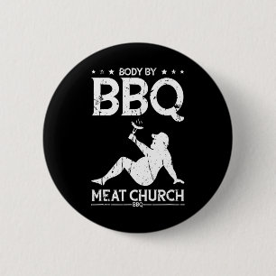 Lichaam door BBQ Meat Church BBQ - BBQ Enthusiasm Ronde Button 5,7 Cm