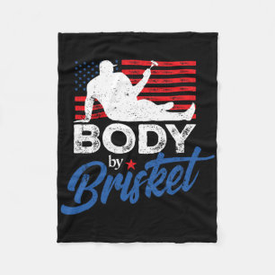 Lichaam door Brisket BBQ Funny Bod Fleece Deken