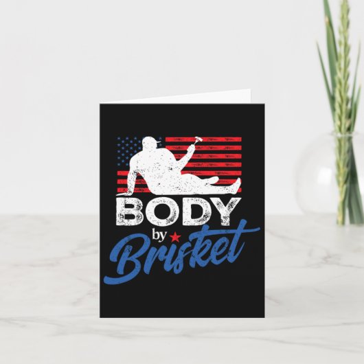 Lichaam door Brisket BBQ Funny Bod Kaart (Voorkant)