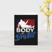 Lichaam door Brisket BBQ Funny Bod Kaart (Gele Bloem)