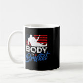 Lichaam door Brisket BBQ Funny Bod Koffiemok (Links)