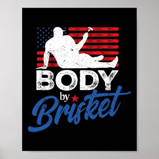 Lichaam door Brisket BBQ Funny Bod Poster (Voorkant)