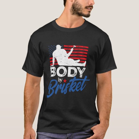 Lichaam door Brisket BBQ Funny Bod T-shirt (Voorkant)