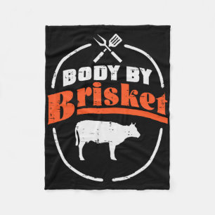 Lichaam door Brisket Funny BBQ Byrbecue Meat Grill Fleece Deken