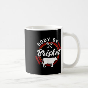 Lichaam door Brisket Funny BBQ Roker Barbecue Gift Koffiemok