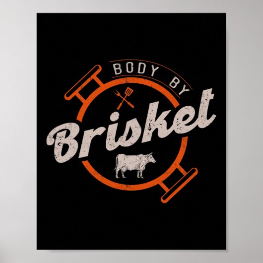 Lichaam door Brisket - Pitmaster BBQ Lover Smoker  Poster (Voorkant)