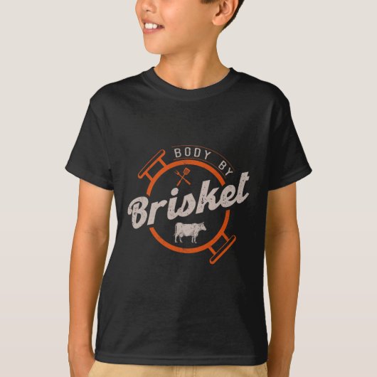 Lichaam door Brisket - Pitmaster BBQ Lover Smoker T-shirt (Voorkant)