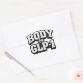 LICHAAM door GLP-1 Ronde Sticker (Envelop)