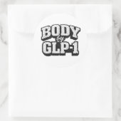 LICHAAM door GLP-1 Ronde Sticker (Tas)