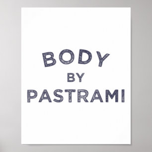 Lichaam door Pastrami Jewish Deli BBQ Party Briske Poster