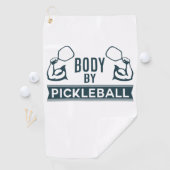 "Lichaam door Pickleball" Microvezelhanddoek Golfhanddoek (Insitu)