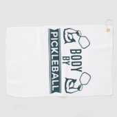 "Lichaam door Pickleball" Microvezelhanddoek Golfhanddoek (Horizontaal)