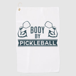 "Lichaam door Pickleball" Microvezelhanddoek Golfhanddoek