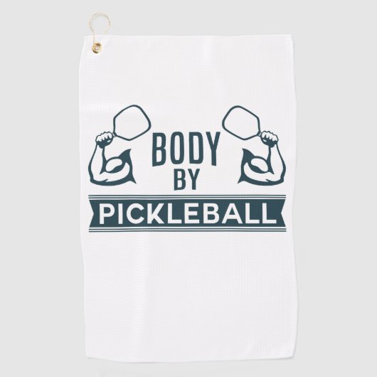"Lichaam door Pickleball" Microvezelhanddoek Golfhanddoek (Voorkant)