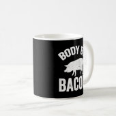 Lichaam door spek varkens liefhebber koffiemok (Voorkant rechts)