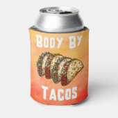 Lichaam door Tacos - Taco Lover Blikjeskoeler (Blikje Achterkant)