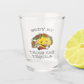 Lichaam door Tacos & Tequila | Grappige Taco Shot Glas (Voorkant)