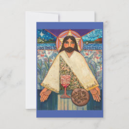 Lichaam en bloed, Eucharistisch gebedenkaartje
