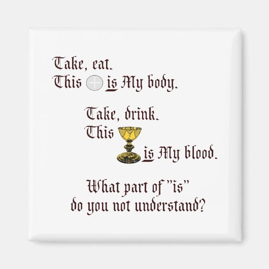 Lichaam en bloed magneet (Voorkant)