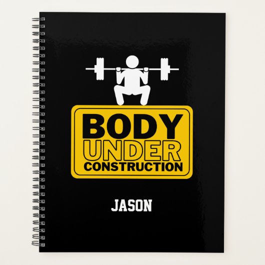 Lichaam in aanbouw Aangepaste naam Planner (Voorkant)