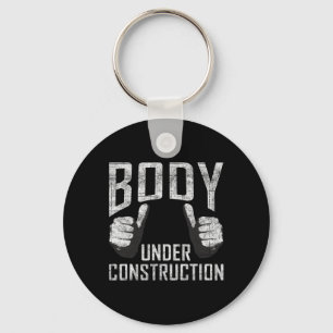 Lichaam in aanbouw Gym Workout Bodybuilding Sleutelhanger